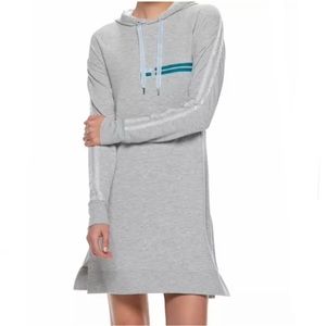 NWT FILA Gray Hoodie Sweater Dress Size Medium